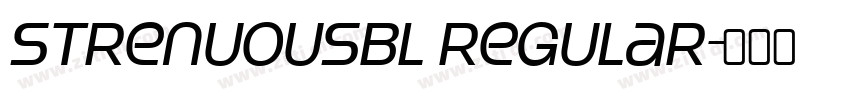 StrenuousBl Regular字体转换